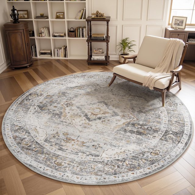 -Runner Rug X Rugs for Living Room- Machine Washable Rug-Soft Living Room Rug-Vintage Non Slip Carpet-Rugs for Bedrooms Dining Office