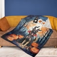 thumbnail image 4 of Happy Halloween Vampire Belgian Malinois BOO with Pumpkins Fun and Spooky Cozy Fleece Blanket Sheepdog Dog Lover Gifts Warm Soft Throw Blanket - 00018, 4 of 5