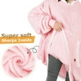 thumbnail image 3 of Catalonia Oversized Hoodie Blanket Sweatshirt,  Wearable Sherpa Fleece Giant Pullover for Adults Men Women Teenagers Wife Girlfriend Gift, 3 of 7