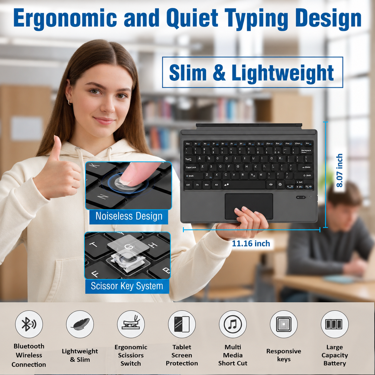 PerfectESell Surface Pro Keyboard Cover with Trackpad photo 4