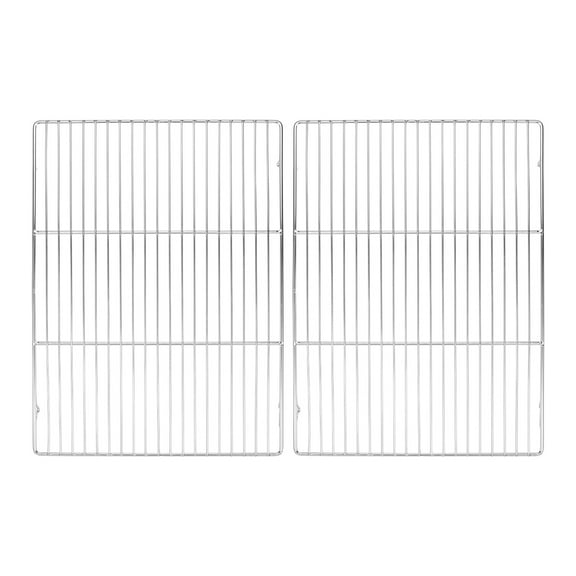 Uxcell 2-Pack Cooling Rack, 16" x 12" Stainless Steel Baking Rack for BBQ/Cooking/Roasting/Grilling/Steaming/Drying, Wire Cooling Rack for Baking [Silver]