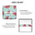 thumbnail image 5 of Sikiie Watermelon Leather Tissue Box Cover Square, tissue box holder, Tissue Box with Bottom Belt-5.2”x5.2”x5.2”, 5 of 7