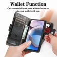 thumbnail image 3 of Compatible With Motorola Moto One 5g Ace Rfid Blocking Leather Wallet Case Card Holder Flip Folio Shockproof Cover, 3 of 3