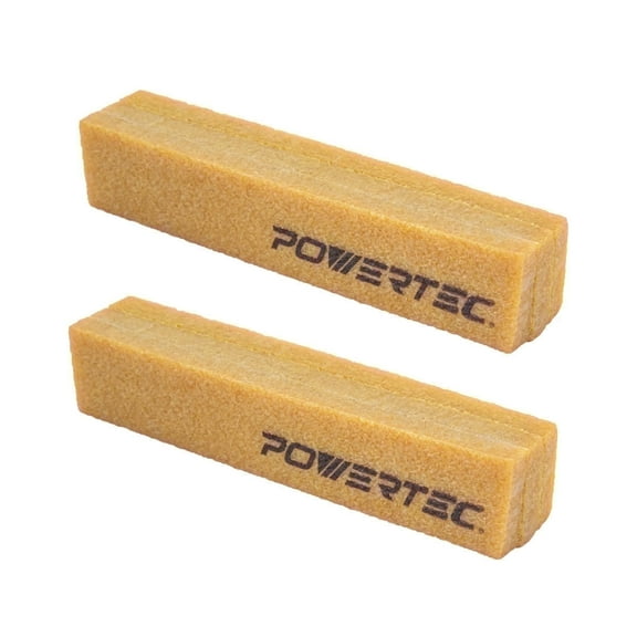POWERTEC 2PK Abrasive Cleaning Stick for Sanding Belts & Discs | Natural Rubber Eraser - Woodworking Shop Tools for Sanding Perfection, 71002-P2