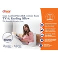 thumbnail image 3 of Cheer Collection Memory Foam Support Reading; TV Pillow, 3 of 5