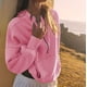 thumbnail image 4 of Chaqueta con capucha y cordón con media cremallera, informal para mujer, chaqueta con capucha y media cremallera para mujer, sudaderas informales con media cremallera para mujer, precio inmejorable, 4 of 6