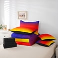 thumbnail image 6 of Homewish Watercolor Tie Dye 7 Pieces Bedding Comforter Set For Female Men Adults,Abstract Ombre Full Bedding Set Lightweight,Gradient Vintage Aesthetic Fitted Sheet Flat Sheet,Luxury Bedroom Decor, 6 of 8