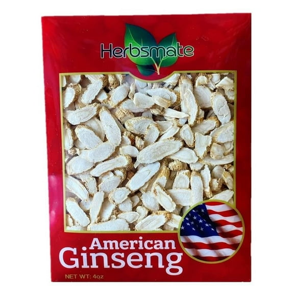 Hand Selected A Grade American Ginseng Slice Small Size (4 Oz. Box)