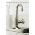 thumbnail image 4 of Kingston Brass KSD8508RKX Webb Single-Handle Bar Faucet with Knurled Handle, Brushed Nickel, 4 of 6