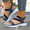 thumbnail image 2 of DXOUPM Sandales Femmes Décontractées Été Bout Ouvert Confortables pour Marcher Vacances Sorties, 2 of 3