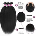 thumbnail image 3 of Hair Bundles LAPONDAI Kinky Straight 100% virgen brasileño, 3 of 7