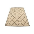 thumbnail image 2 of Cream & Brown Trellis 5X8 Hand-Tufted Modern Rug, 2 of 11