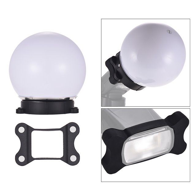 On-camera Flash Diffuser Ball Magnet Adsorption Soft Balls for Speedlight