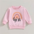 thumbnail image 2 of Otqutp Toddler Baby Pullover Halloween Letter Graphic Sweatshirt Girl Cotton Warm Crewneck Outfit Long Sleeve Shirt Boy Clothes, 2 of 8