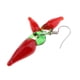 thumbnail image 4 of 2 Pares de Guindilla de Racimo de Cristal de Rojo Caliente Cuelgan, 4 of 9