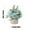 G, variant on Artificial Potted Flowers with Ceramic Bottled,Artificial Flowers Distinctive Design Faux Flower with Small Ceramic Vase,Mini Artificial Flower Arrangements for Living Room Banquet Party Wedding