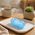 thumbnail image 4 of TOYOUME Glitter Peanut Squishy, Stress Relief, Slow Rising, Fruit Squeeze, Blue, 4 of 8