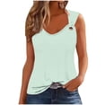 thumbnail image 1 of Camisetas Casuales para las Mujeres Camisola sin Mangas Impresa de Ajuste Suelto para el Hogar Y el Uso Diario, 1 of 5