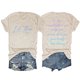 thumbnail image 1 of Camiseta de manga corta con estampado de letras «Let Them» para mujer: camiseta informal con cuello redondo y estampado gráfico para el día a día o para hacer deporte, 1 of 2