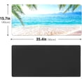 thumbnail image 3 of Palm Trees Beach Waves Desk Mat, Desk Accessory, Cute Workspace, Trendy Workspace, Trendy, 35.4x15.7in Large Gaming Mouse Pad, Cute Desk Topper, Pretty Desk Pad, 3 of 6