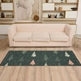 thumbnail image 2 of Yayeee Runner Rug for Bedroom 2'x6' Machine Washable Hallway Non Slip Mat, Green Christmas Trees, 2 of 8
