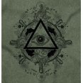 thumbnail image 2 of Triangle Eye Wheel Symbolic Spirit Men's Graphic T Shirt Tees Brisco Brands L, 2 of 6