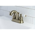 thumbnail image 2 of Kingston Brass KB5613PL Restoration 4 in. Centerset Bathroom Faucet, Antique Brass, 2 of 5