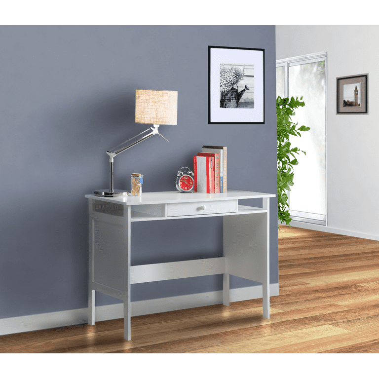 Aspenhome Gray Open Shelf Desk