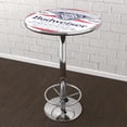 thumbnail image 4 of Budweiser Label Gameroom Combo - Table and 2 Bar Stool Set for Entertainment Spaces, Home Bar, or Garage by Trademark Global, 4 of 6