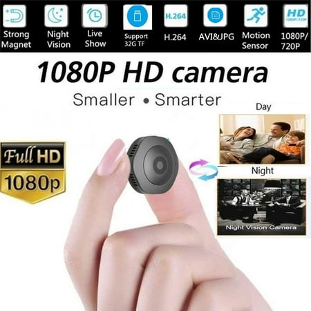 Mini Color Night Vision 2019 Newest HD 1080p Wireless Mini Security Camera IR Night Vision Audio,Support Onvif ()