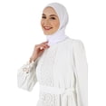 thumbnail image 3 of Off White - Crew neck - Fully Lined - Modest Dress - Refka, 3 of 5