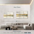 thumbnail image 3 of Elephant Stock Highlight Gold And Teal I Wall Art - Horizontal Multi Panel Canvas - Living Room Wall Decor - Abstract Multi Panel - Gray And White Decor By Jake Messina - 74" x 48", 3 of 4