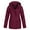 Wine, variant on Meichang Rain Jackets for Women Solid Casual Loose Comfy Plus Size Tops Rain Jackets Waterproof Zip Up Long Sleeve Hoodies with Pockets