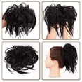 thumbnail image 3 of Bleach Blonde Messy Bun Hair Scrunchies Extension Tousled Updo With Elastic Rubber Band Hair Pieces For Women Girls Accessories, 3 of 7