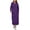 Purple, variant on Wiicoznt Dresses for Women Hooded Drawstring Long Sleeve Solid Color Dresses with Pockets Casual Loose Workout Sweater Dresses