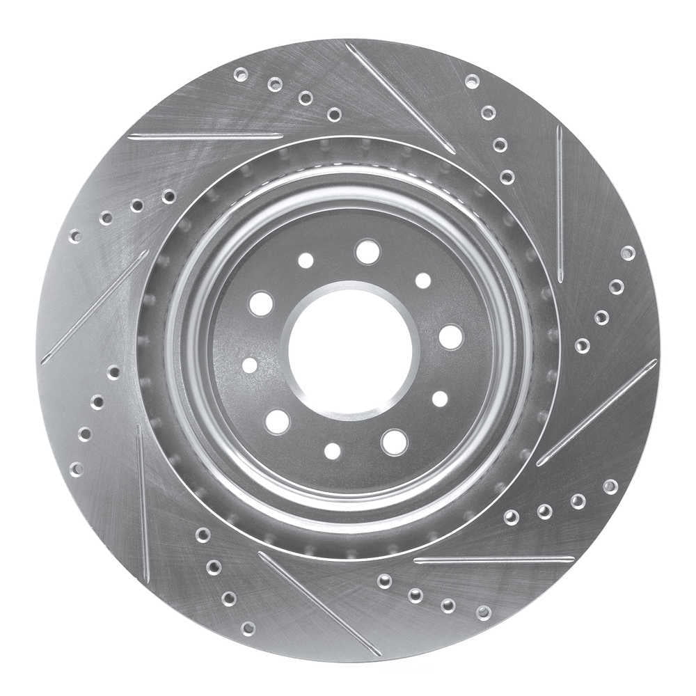 Dynamic Friction Company 631-20016L DFC Brake Rotor - Drilled And Slotted - Silver