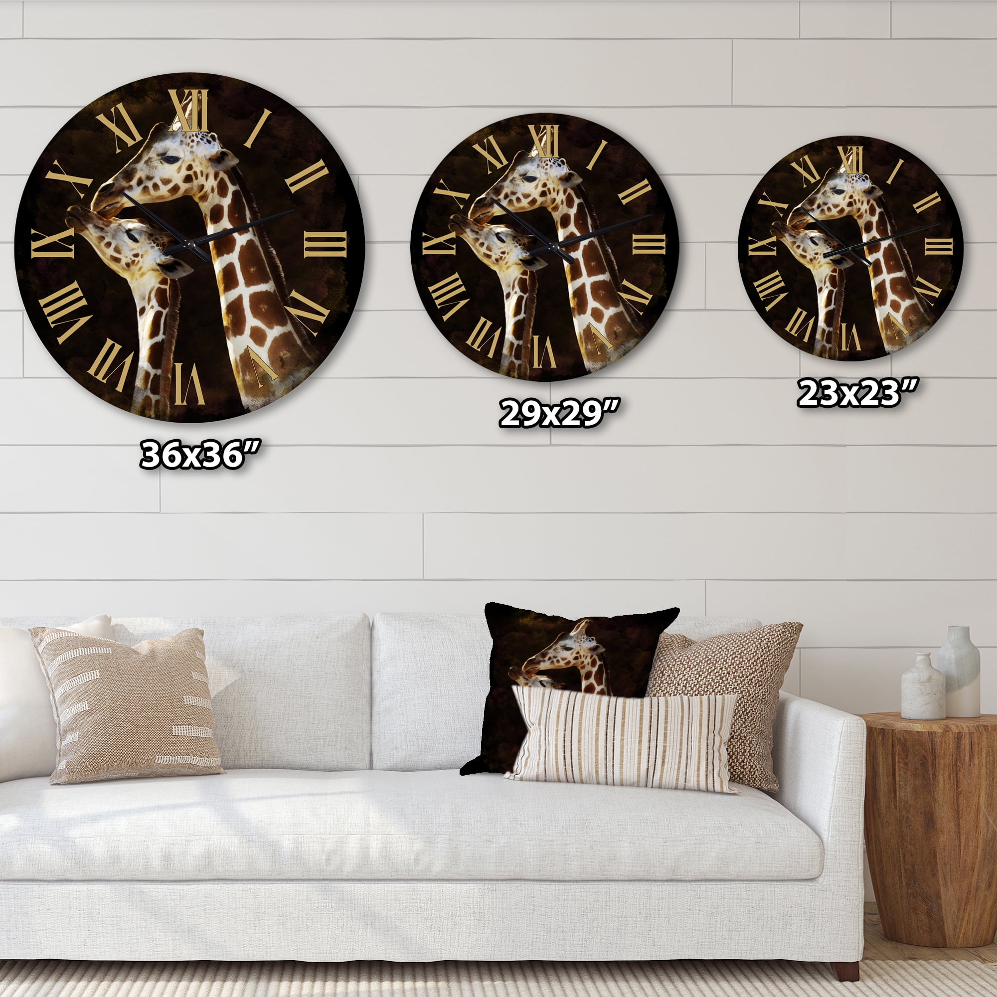 Designart 1 in Farmhouse Wall Clock