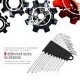 Conveniently Star Key 9pcs Small Security Star Hex Universal L Shape ...