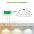 thumbnail image 2 of Led Dimmable Tri-color Recessed Downlight Ceiling Light Spotlight 6x-Good, 2 of 4