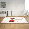 thumbnail image 2 of Happy Valentine's Day German Shorthaired Pointer Brings Love Heart Indoor Rug GSP Lover Dog Gift Carpet Living Bed Room Sofa Home Decor - 02028, 2 of 5