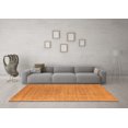 thumbnail image 3 of Ahgly Company Indoor Square Oriental Orange Industrial Area Rugs, 6' Square, 3 of 4
