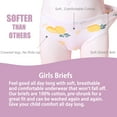 thumbnail image 4 of Hbhpov Girl's Cute Briefs Baby Super Cotton Underwear, 12 Pack , Sizes 2-12, 4 of 7