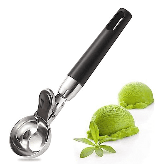 1 x Ice Cream Scoop-Black&Silver