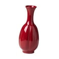 thumbnail image 4 of TISHITA Red Ceramic Vase High Decorative Vase Flower -vase -knosperet Vase for An Input Party Shelf , 9cmx22cm, 4 of 8