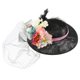thumbnail image 4 of Diadema de cabellero Nupcial Sombrero con Plumas Flores de Cabello Vintaje Accesorios para de Té Cerimonia Noche Negro Salvador Accesorio para el cabello de las mujeres, 4 of 10