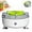 White, variant on Seattleget Efficient Portable Fruit and Vegetable Washers, Ultrasonic Fruit and Vegetable Cleaner Device, USB Automatic Washer Spinner Machine for Cleaning Fruits, Vegetables (Plug-in Type)