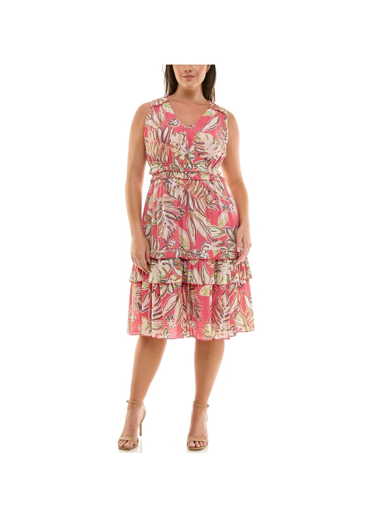 Nanette Lepore Women's Sleeveless Ruffle Midi Dress, Sizes 4-16