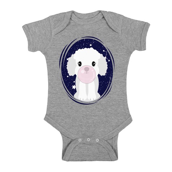Baby Shirts - Newborn 6 - 12 - 18 24 Months - Cute Puppy Dog Short Sleeve Bodysuit