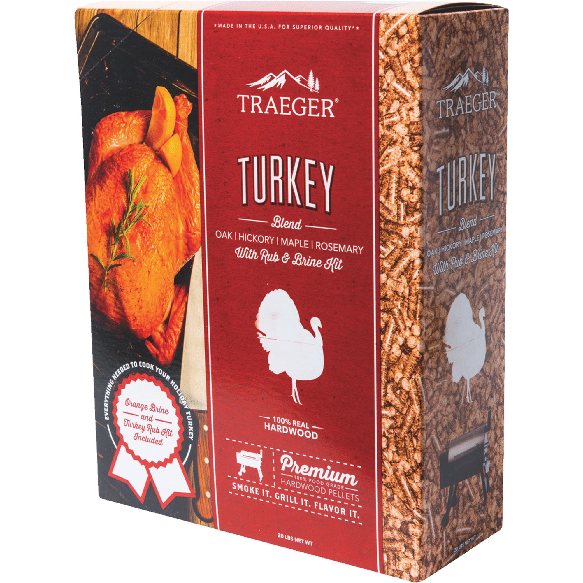 Traeger Pellet Grills PEL327 Turkey Blend Pellets, 20Lbs.