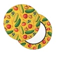 thumbnail image 2 of Kdxio Colorful Vegetables Print Stool Covers Round,Stretch Round Bar Stool Covers Washable Bar Stool Cushion Slipcover for 12-15 Inch Chair, 2 of 7